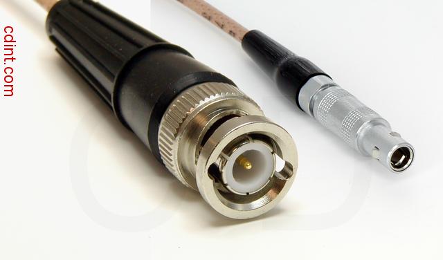 Bl00 316 1 Coaxial Cable Bnc To L00 Lemo 00 Compatible Rg316 1 Foot 50 Ohm Nimcamac 