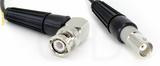Coaxial Cable, BNC 90 degree (right angle) to BNC female, RG174 flexible (TPR jacket), 16 foot, 50 ohm