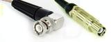 Coaxial Cable, BNC 90 degree (right angle) to L1 (Lemo 1 compatible), RG316, 1 foot, 50 ohm