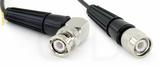 Coaxial Cable, BNC 90 degree (right angle) to TNC, RG174, 1 foot, 50 ohm