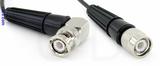 Coaxial Cable, BNC 90 degree (right angle) to TNC, RG174 low noise, 6 foot, 50 ohm