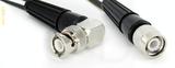 Coaxial Cable, BNC 90 degree (right angle) to TNC, RG188, 1 foot, 50 ohm