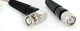Coaxial Cable, BNC 90 degree (right angle) to TNC, RG316, 1 foot, 50 ohm