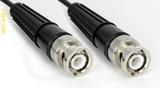 Coaxial Cable, BNC to BNC, RG174 low loss, 1 foot, 50 ohm