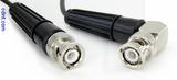 Coaxial Cable, BNC to BNC 90 degree (right angle), RG174, 16 foot, 50 ohm