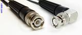 Coaxial Cable, BNC to BNC 90 degree (right angle), RG188, 1 foot, 50 ohm