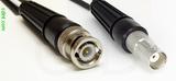 Coaxial Cable, BNC to BNC female, RG188, 1 foot, 50 ohm