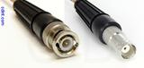 Coaxial Cable, BNC to BNC female, RG316, 1 foot, 50 ohm