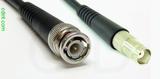 Coaxial Cable, BNC to BNC female, RG58, 1 foot, 50 ohm