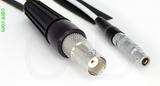 Coaxial Cable, BNC female to L00 (Lemo 00 compatible), RG188 low noise, 6 foot, 50 ohm