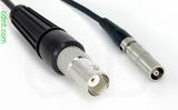 Coaxial Cable, BNC female to L00 (Lemo 00 compatible) female, RG174, 32 foot, 50 ohm