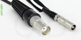 Coaxial Cable, BNC female to L00 (Lemo 00 compatible) female, RG188 low noise, 3 foot, 50 ohm