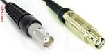 Coaxial Cable, BNC female to L1 (Lemo 1 compatible), RG174 flexible (TPR jacket), 1 foot, 50 ohm