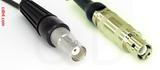 Coaxial Cable, BNC female to L1 (Lemo 1 compatible), RG188, 1 foot, 50 ohm