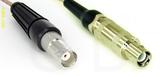 Coaxial Cable, BNC female to L1 (Lemo 1 compatible), RG316, 1 foot, 50 ohm