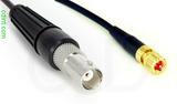 Coaxial Cable, BNC female to 10-32 (Microdot compatible), RG174 flexible (TPR jacket), 10 foot, 50 ohm