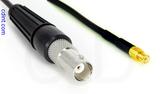 Coaxial Cable, BNC female to MCX plug (male contact), RG174, 1 foot, 50 ohm