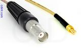 Coaxial Cable, BNC female to MCX plug (male contact), RG316, 1 foot, 50 ohm