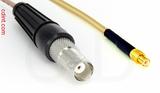 Coaxial Cable, BNC female to MCX plug (male contact), RG316 double shielded, 3 foot, 50 ohm