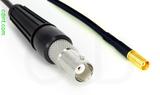 Coaxial Cable, BNC female to MCX jack (female contact), RG174, 10 foot, 50 ohm