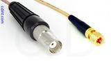 Coaxial Cable, BNC female to 10-32 hex (Microdot compatible), RG316, 2 foot, 50 ohm