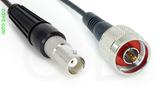 Coaxial Cable, BNC female to N, RG174, 10 foot, 50 ohm