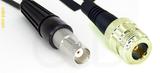 Coaxial Cable, BNC female to N female, RG188, 1 foot, 50 ohm