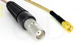 Coaxial Cable, BNC female to SSMA, RG316, 1 foot, 50 ohm