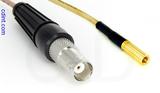 Coaxial Cable, BNC female to SSMB, RG316, 1 foot, 50 ohm