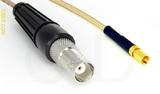 Coaxial Cable, BNC female to SSMC, RG316, 1 foot, 50 ohm