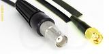 Coaxial Cable, BNC female to SMA, RG188, 6 foot, 50 ohm