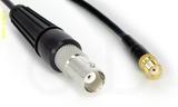 Coaxial Cable, BNC female to SMA female, RG174, 1 foot, 50 ohm