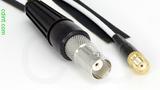 Coaxial Cable, BNC female to SMA female, RG188, 1 foot, 50 ohm