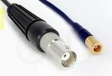 Coaxial Cable, BNC female to SMB plug (female contact), RG174, 24 foot, 50 ohm