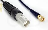 Coaxial Cable, BNC female to SMC (Subvis), RG174, 1 foot, 50 ohm