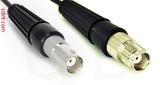 Coaxial Cable, BNC female to TNC female, RG174, 1 foot, 50 ohm