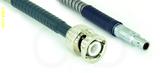 Coaxial Cable, BNC to L00 (Lemo 00 compatible), RG316 armored, 1 foot, 50 ohm