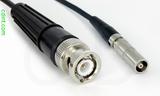 Coaxial Cable, BNC to L00 (Lemo 00 compatible) female, RG174, 10 foot, 50 ohm