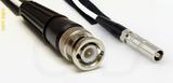 Coaxial Cable, BNC to L00 (Lemo 00 compatible) female, RG188 low noise, 3 foot, 50 ohm