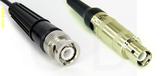 Coaxial Cable, BNC to L1 (Lemo 1 compatible), RG174, 1 foot, 50 ohm