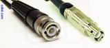 Coaxial Cable, BNC to L1 (Lemo 1 compatible), RG188 low noise, 1 foot, 50 ohm