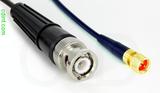 Coaxial Cable, BNC to 1/4-32 (S-93 compatible), RG174 flexible (TPR jacket), 2 foot, 50 ohm