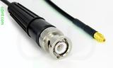 Coaxial Cable, BNC to MMCX plug (male contact), RG174, 1 foot, 50 ohm