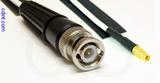 Coaxial Cable, BNC to MMCX jack (female contact), RG188, 1 foot, 50 ohm