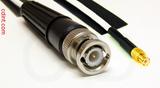 Coaxial Cable, BNC to MCX plug (male contact), RG188, 1 foot, 50 ohm