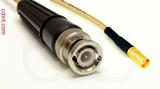 Coaxial Cable, BNC to MCX jack (female contact), RG316, 1 foot, 50 ohm