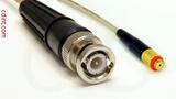 Coaxial Cable, BNC to 10-32 (Microdot compatible) female, RG316, 1 foot, 50 ohm