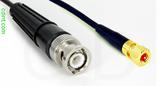 Coaxial Cable, BNC to 10-32 hex (Microdot compatible), RG174 low noise, 4 foot, 50 ohm