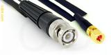 Coaxial Cable, BNC to 10-32 hex (Microdot compatible), RG196 low noise, 12 foot, 50 ohm