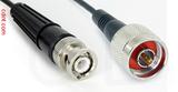 Coaxial Cable, BNC to N, RG174 low noise, 1 foot, 50 ohm